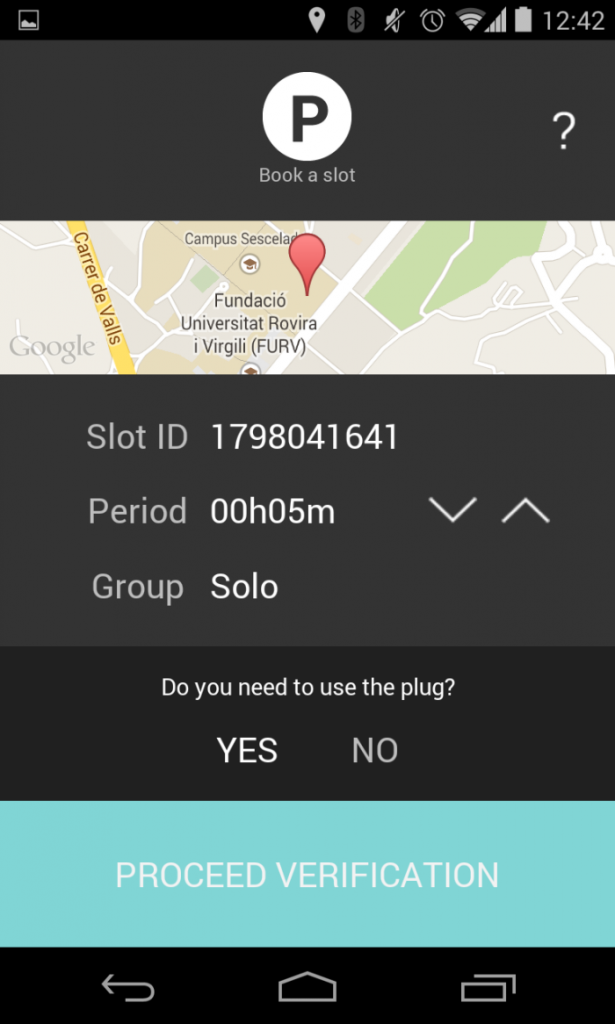 Captura de pantalla de l'aplicació.