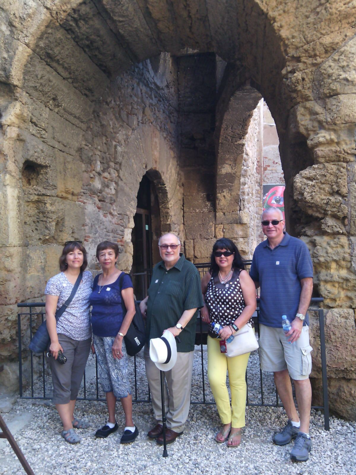 American Spanish professors during a cultural visit.