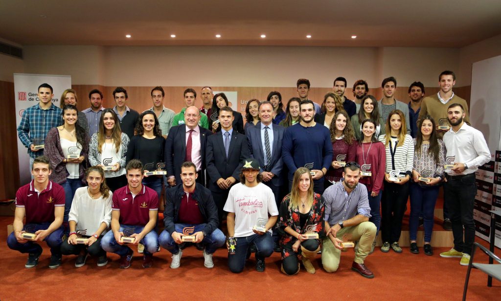 Foto de conjunt de tots els esportistes destacats dels campionats 2015.