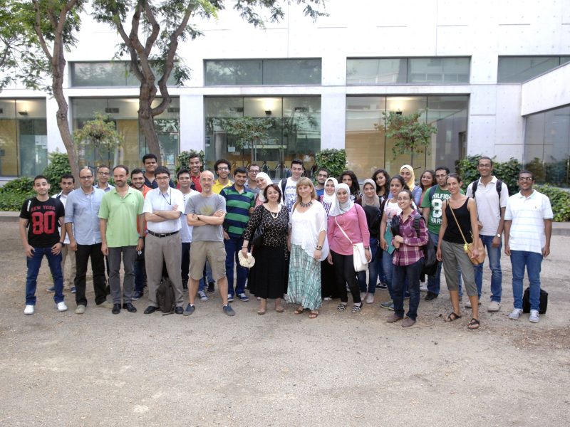 Egyptian students, shortly before the courses began.